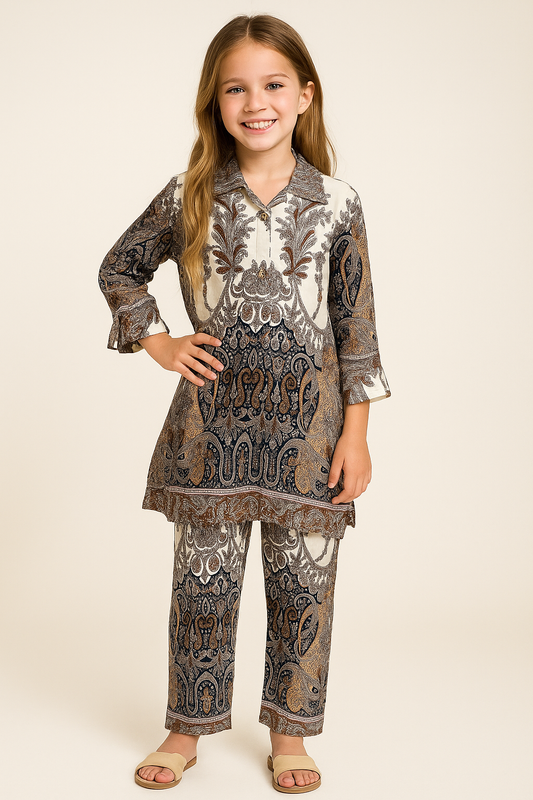 Cotton Printed Cord set 1136