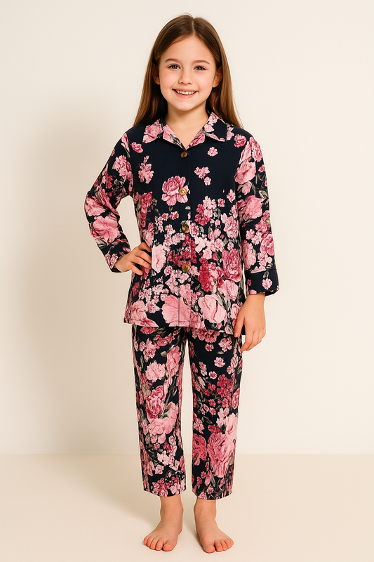 Cotton Printed Cord Set 1225 Black