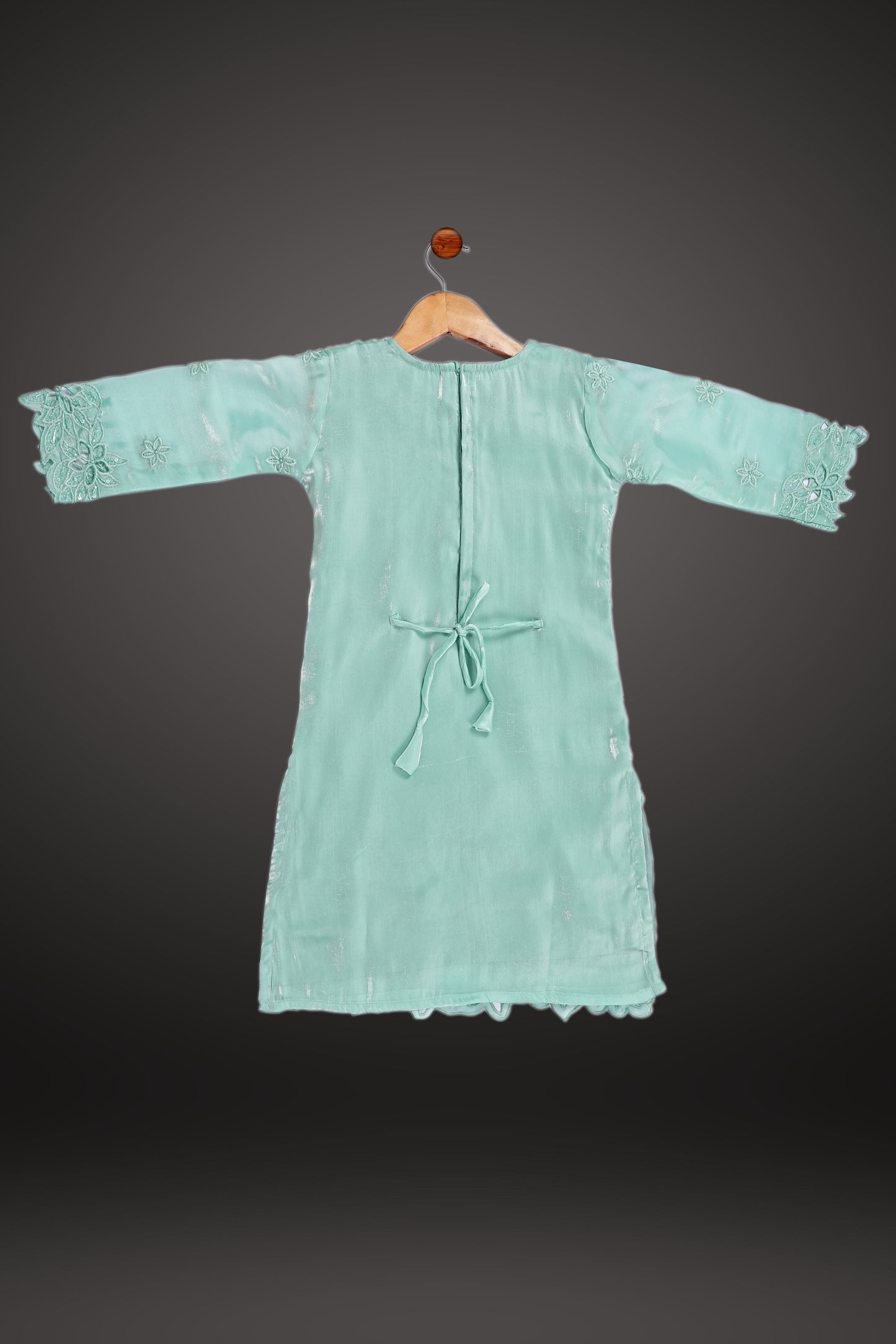 Zohra Cut work kurti Set = MG-5336 Green