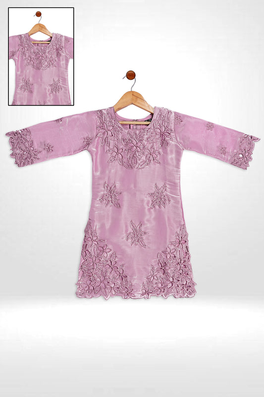 Zohra Cut work kurti Set = MG-5336 Pink