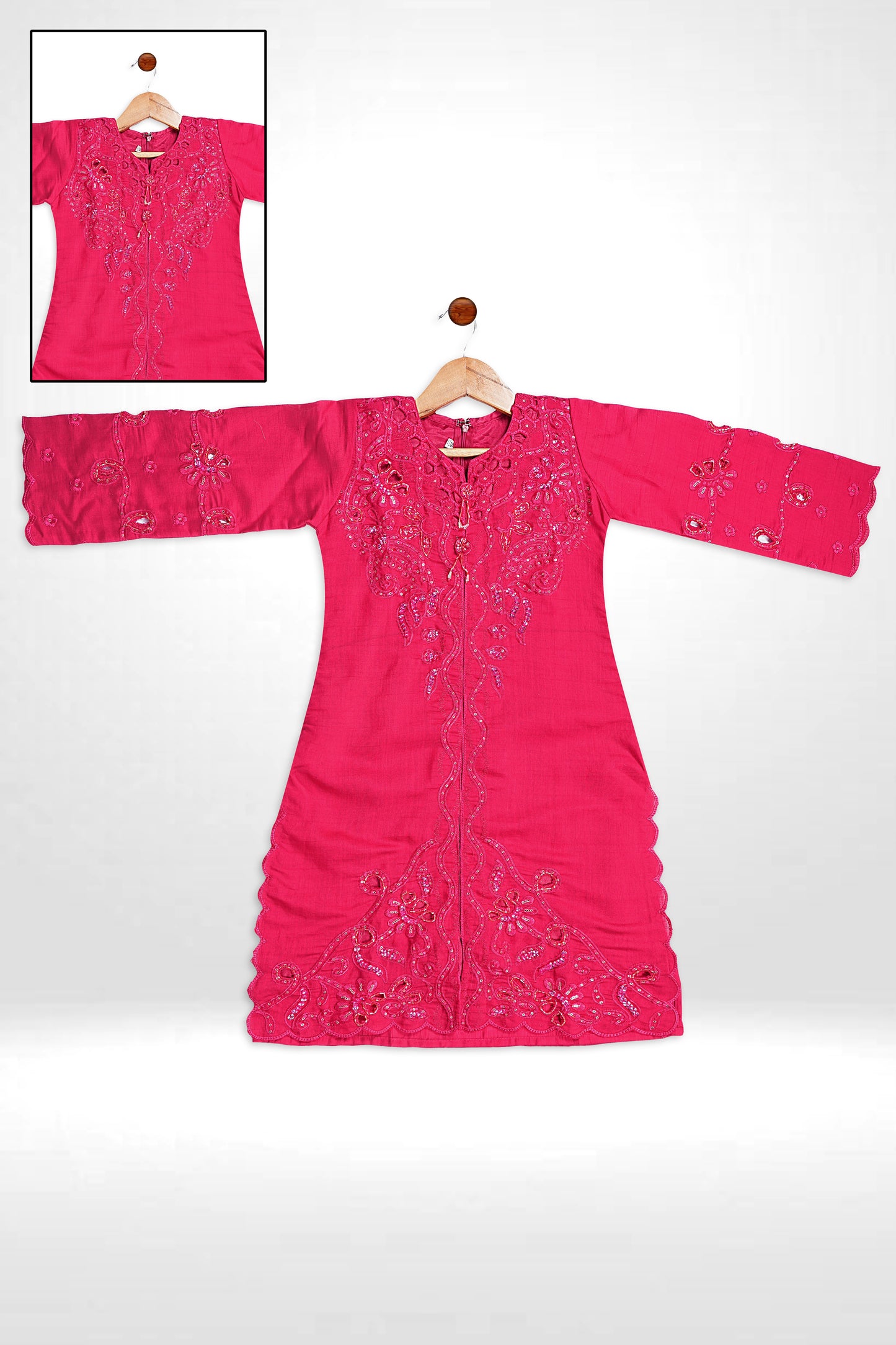 Zohra Cut Work Kurti Set-MI-8059