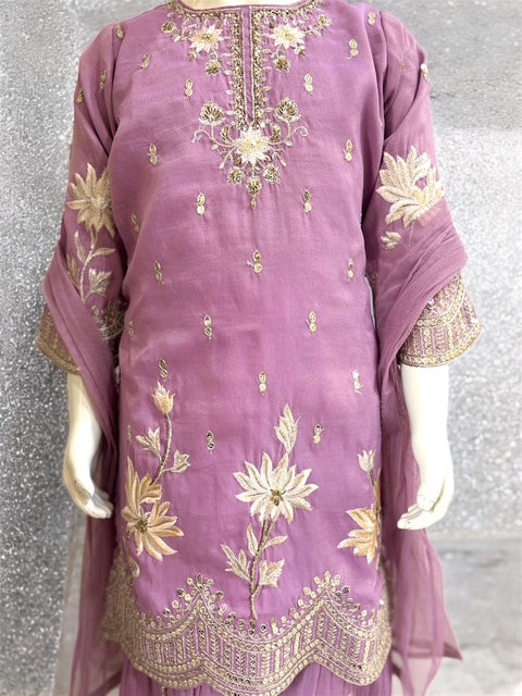 Heeramandi Blossom Plazo set = sr = 4388