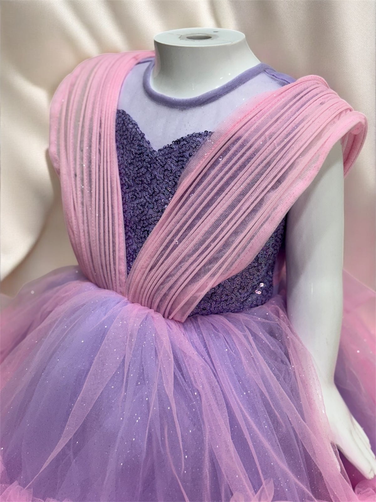 Lavender Stardust Frock = ss =1003