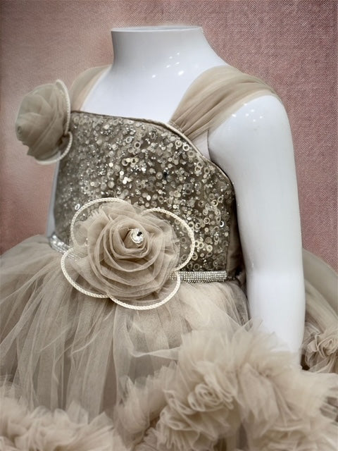 Princess Bloom Frock-But-924 beige