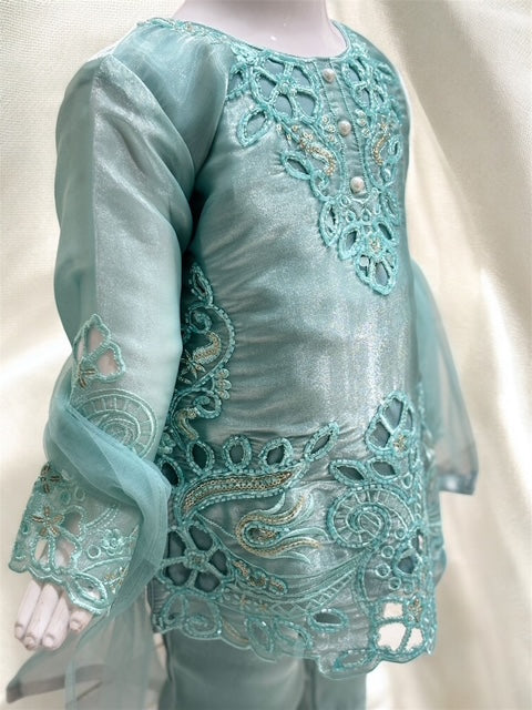 Zohra Cut Work Kurti Set = sm = 1832