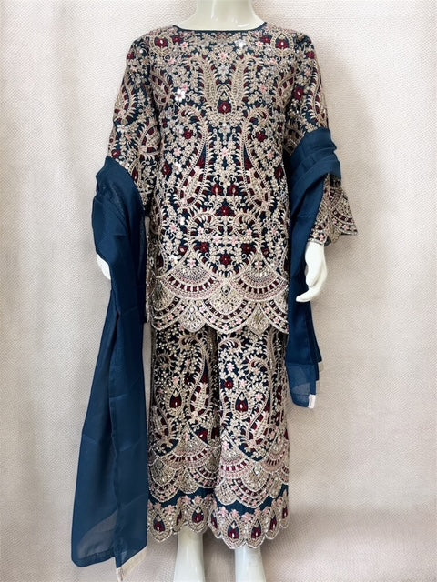 Thread And Royal Plazo Set = nz = 4989