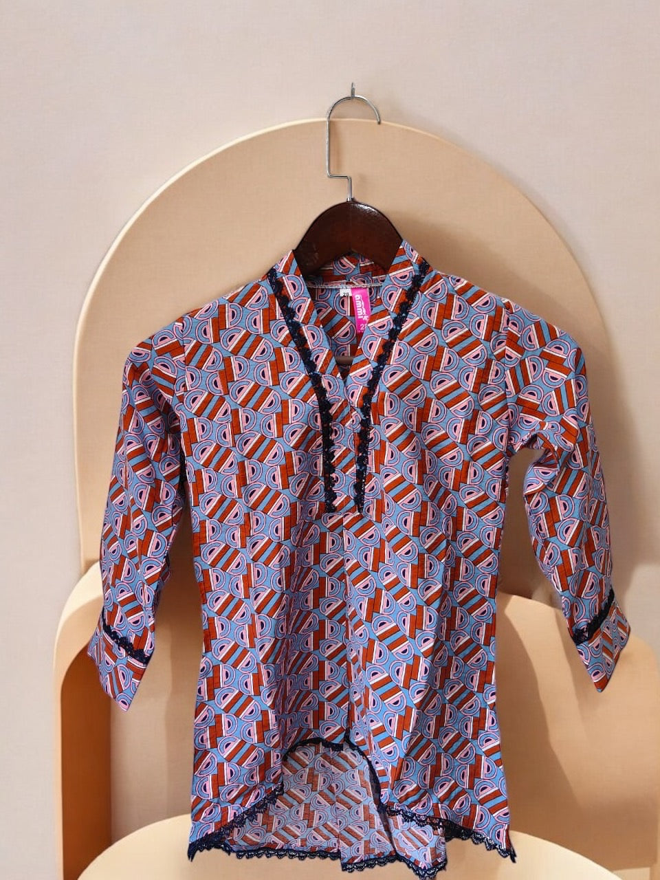 Printed Cotton Cord Set 1003