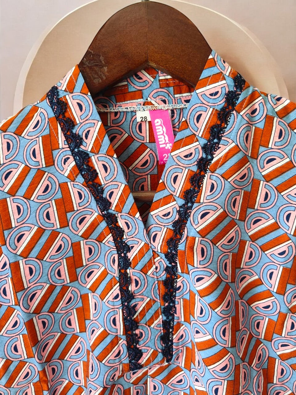 Printed Cotton Cord Set 1003
