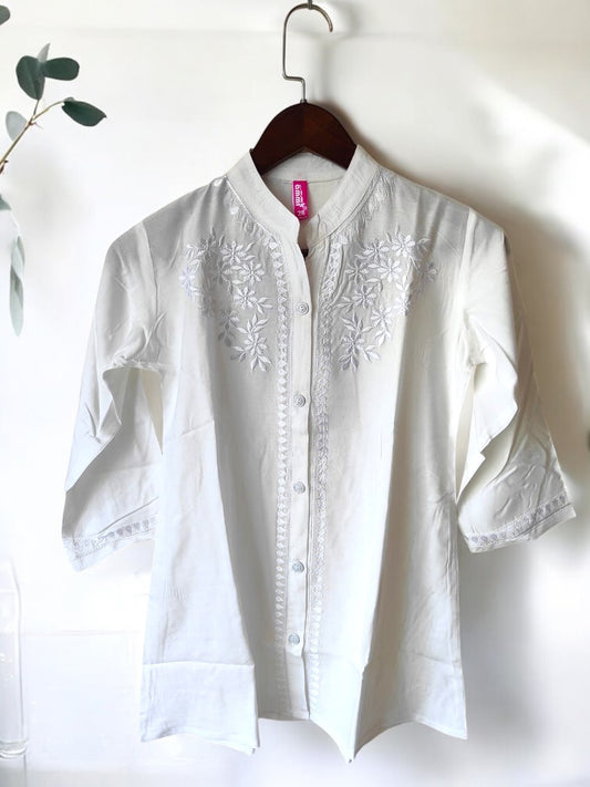 Embroidery Cotton Cord Set 1004 White