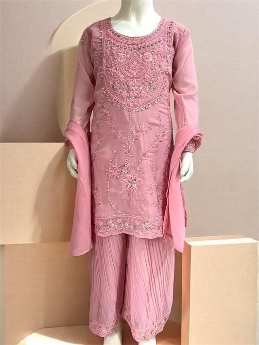 Heeramandi Blossom Plazo Set  = nz = 5076