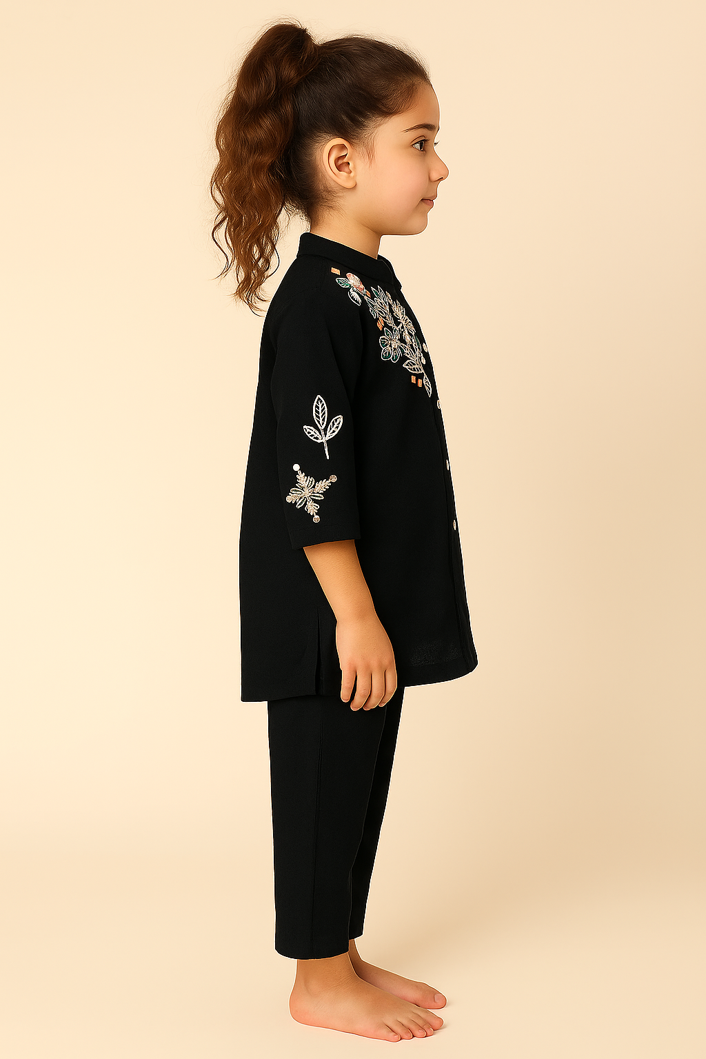 Cotton Embroidery Cord set 1050 Black