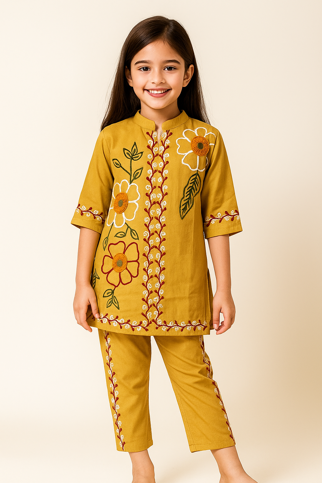 Embroidery Cotton Cord Set 1005 Mustard Yellow