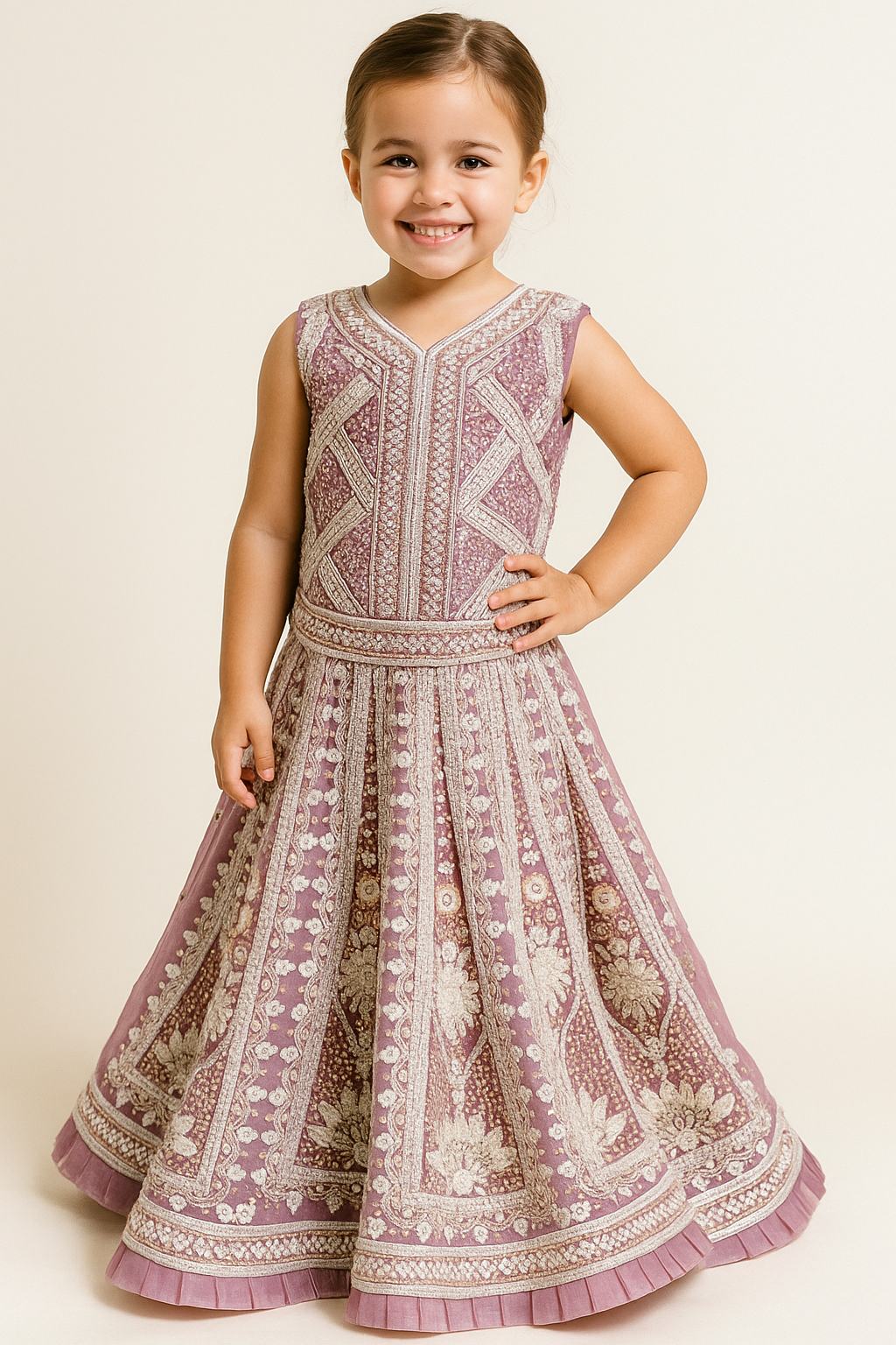 Embroidery Lehenga Choli Set sr 4538 Purple