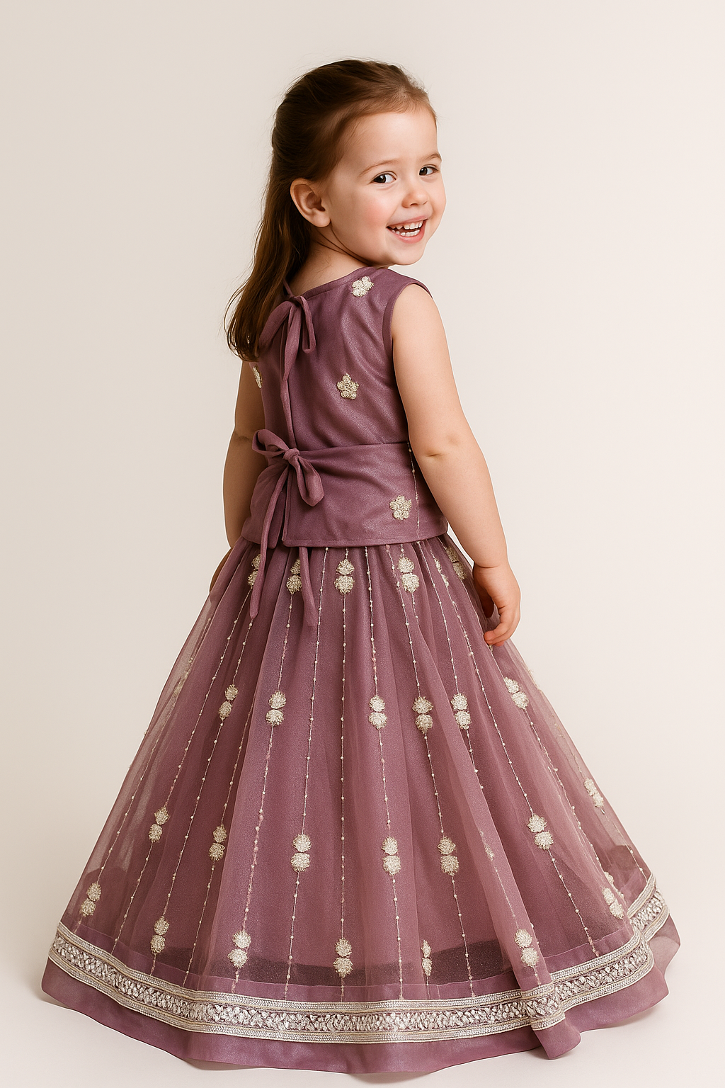 Embroidery Lehenga Choli Set sr 4538 Purple