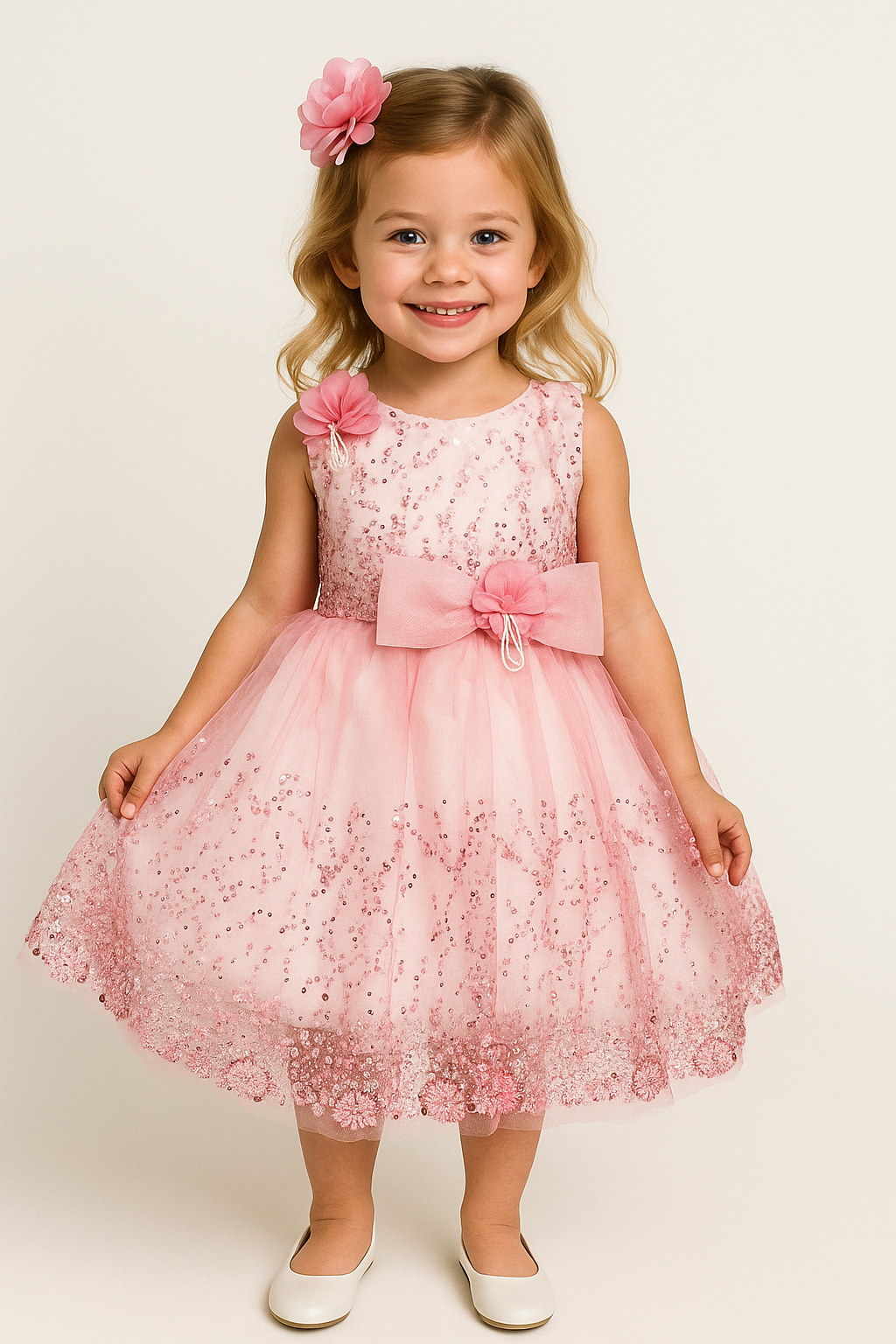 Net Bids Work Frock 2534 Pink