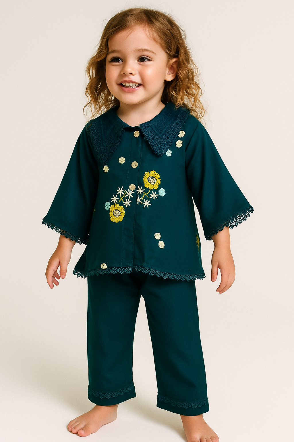 Cotton Embroidery Cord set 1061 Green