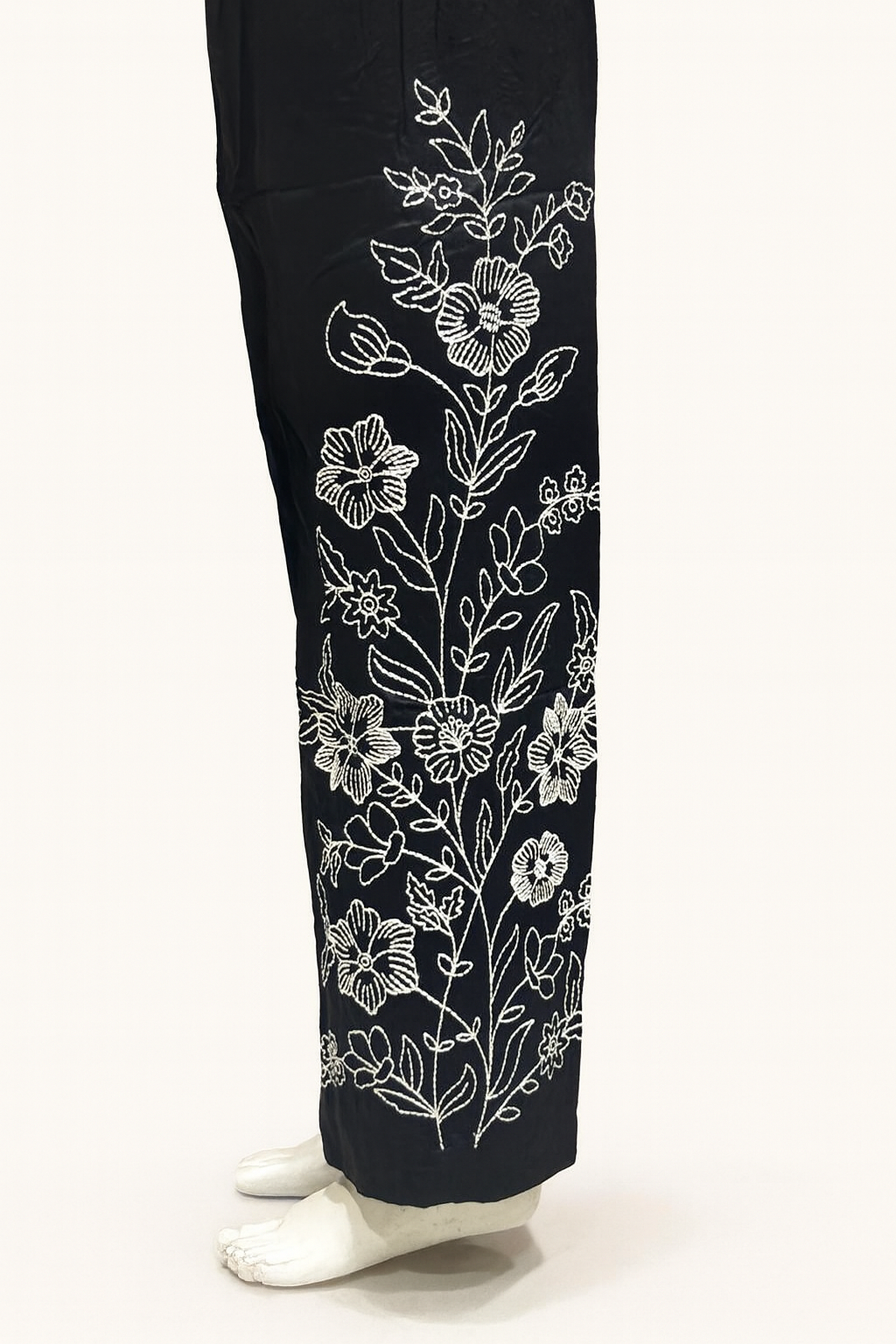 Cotton Embroidery Kurti set 1311 Black