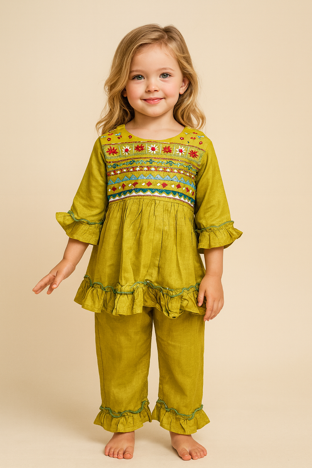 Cotton Embroidery Cord set 1063 Mustard