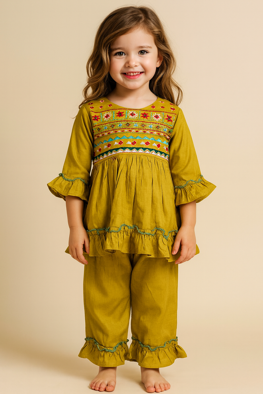 Cotton Embroidery Cord set 1063 Mustard