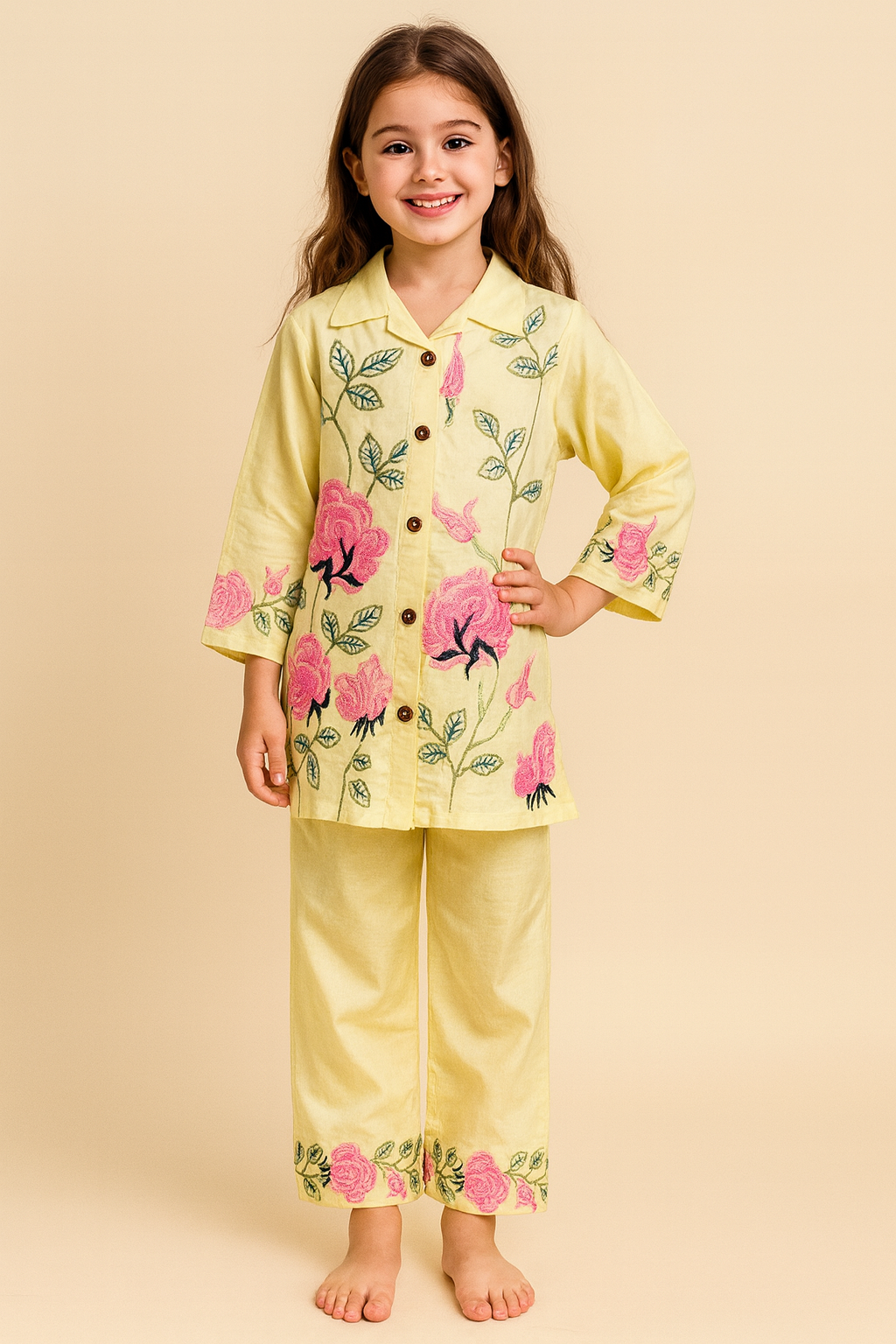 Cotton Embroidery Cord Set 1319 Lemon Yellow