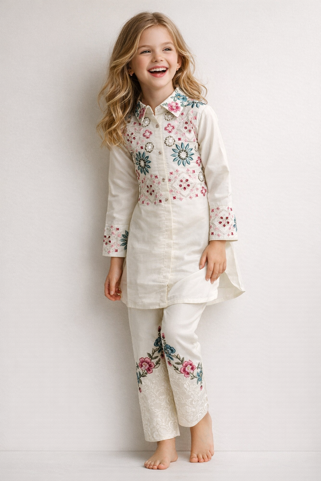 Cotton Embroidery Cord set 5430 Cream