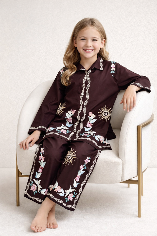 Cotton Embroidery Cord set 1507 Brown