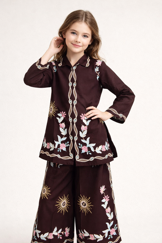 Cotton Embroidery Cord set 1507 Brown