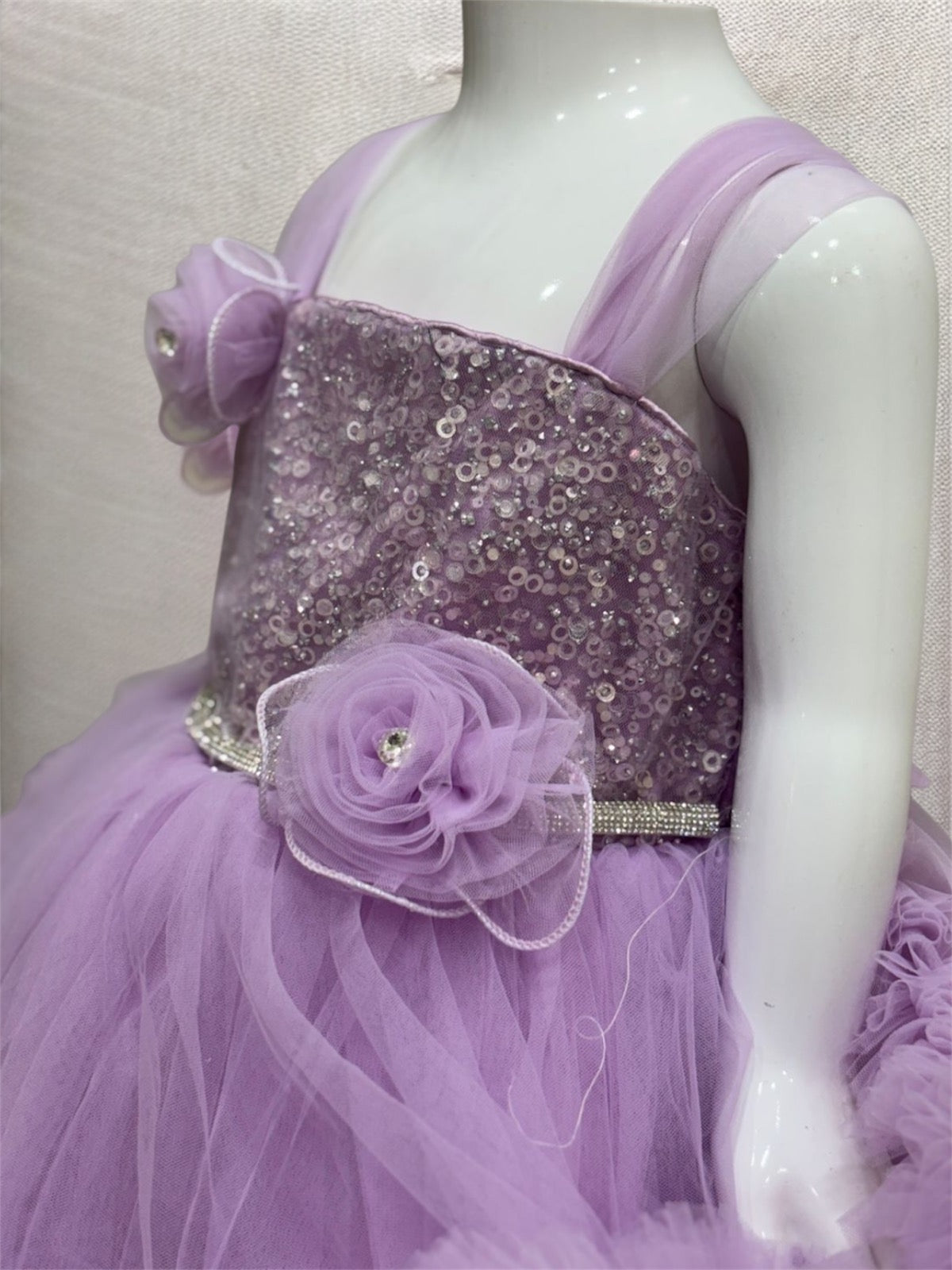 Princess Bloom Frock-But-924 Purple