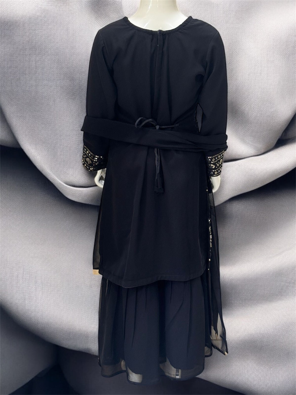 Soft bloom Gharara Set = qs = 1344 Black