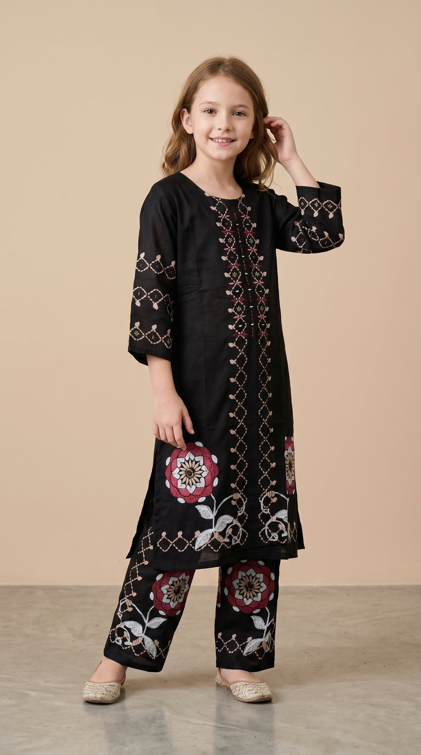 Cotton Printed Kurti Set 1581 Green