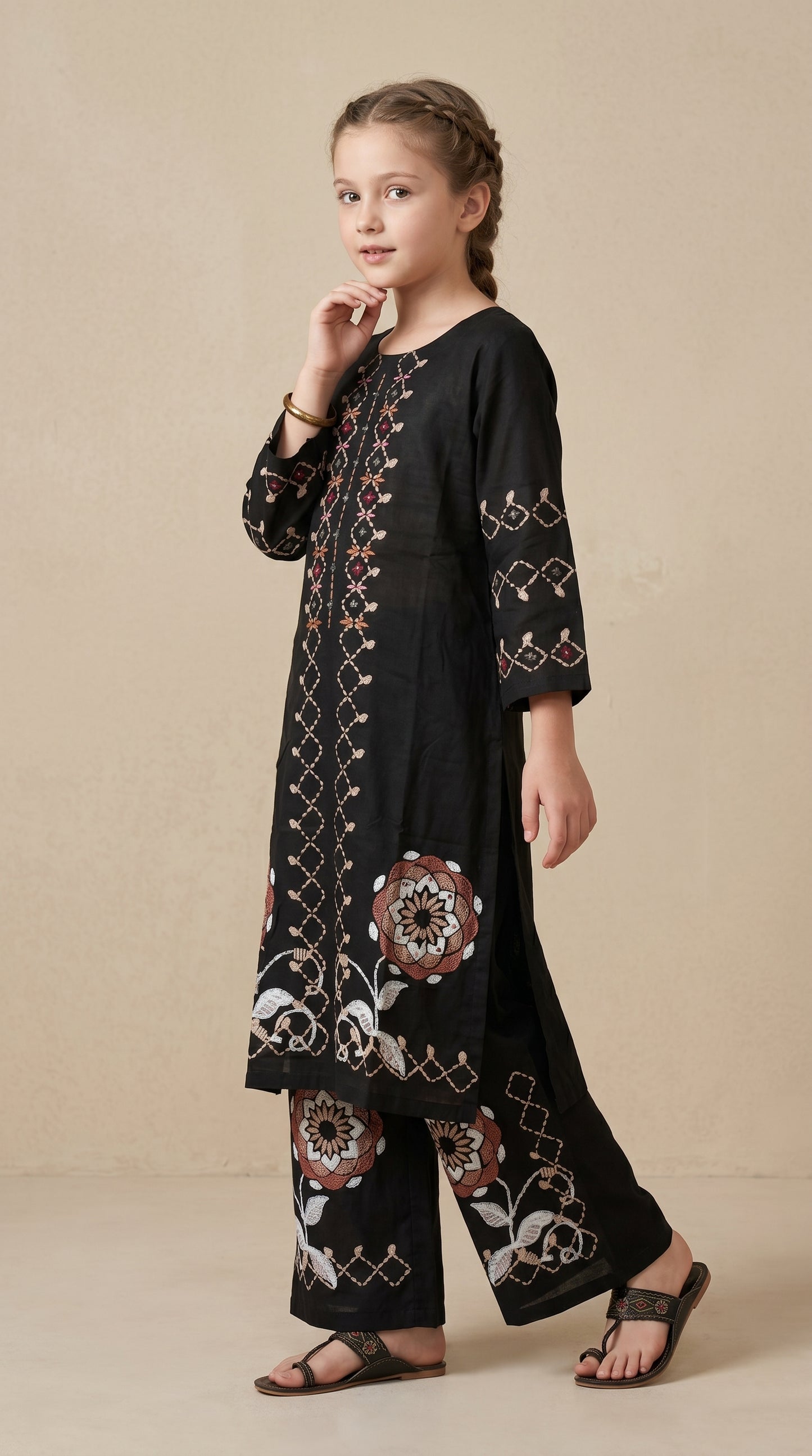 Cotton Printed Kurti Set 1581 Green