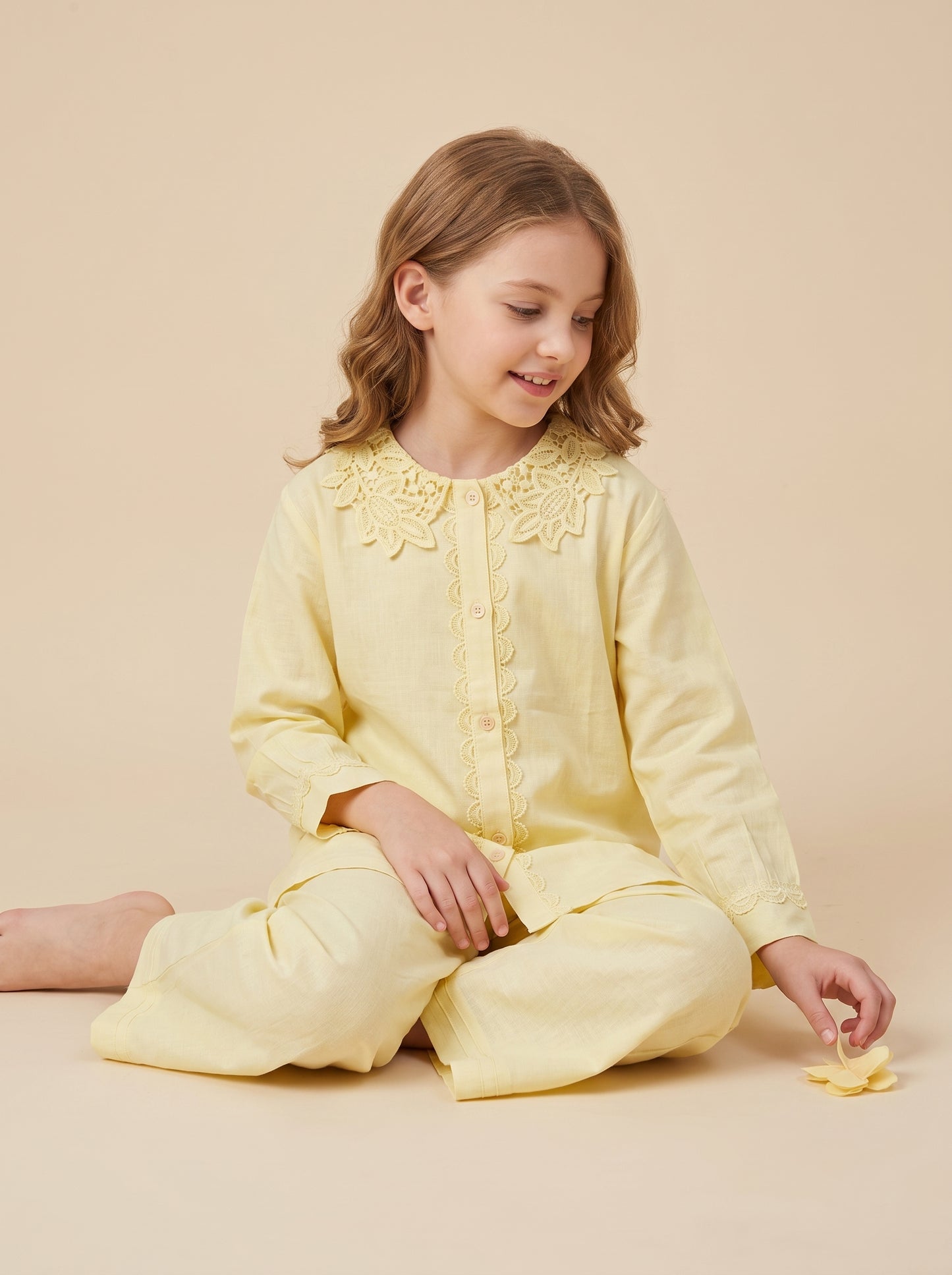 Cotton Solid Cord Set 1645 Yellow