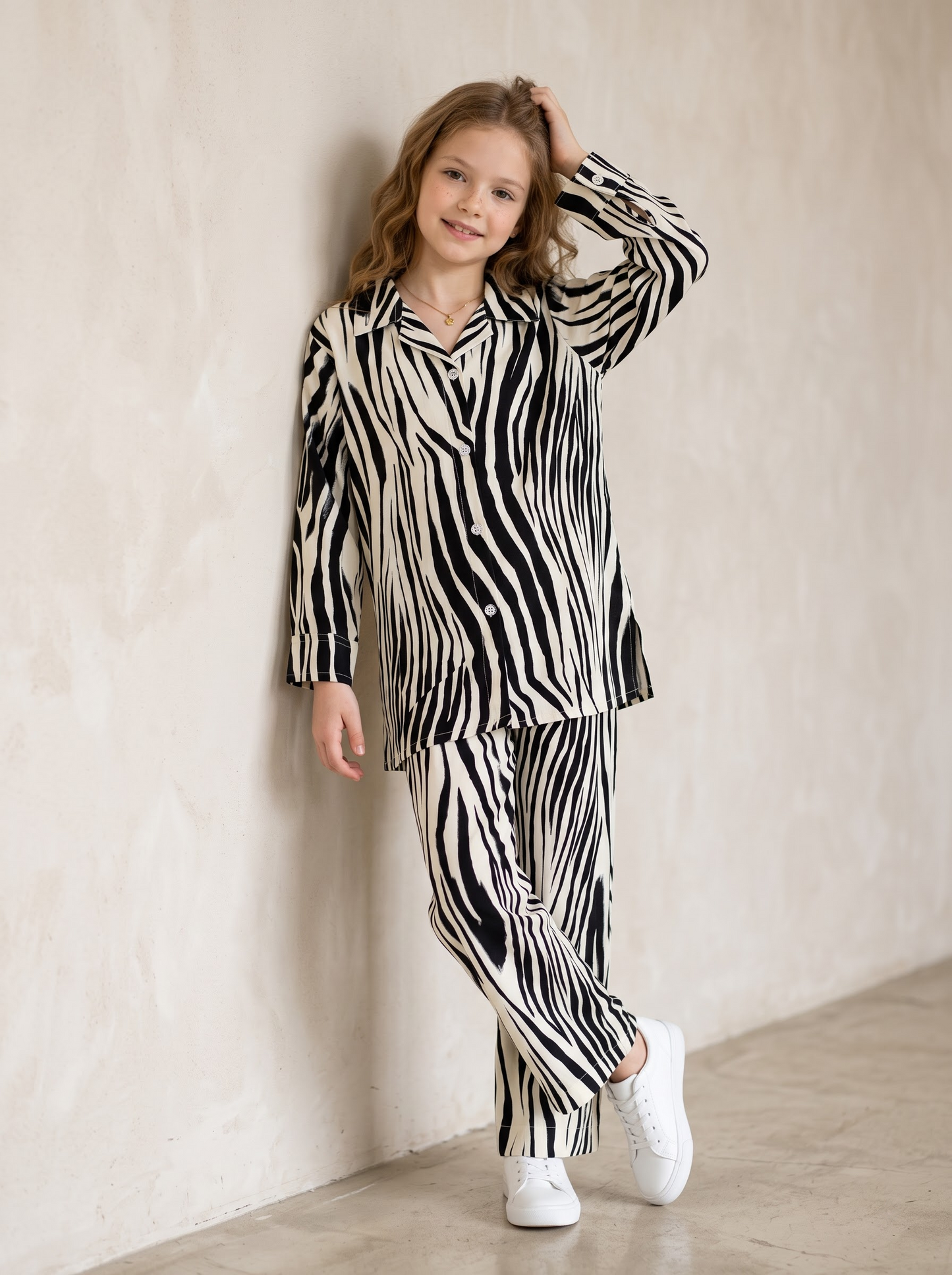 Cotton Printed Cord Set 1682 Zebra