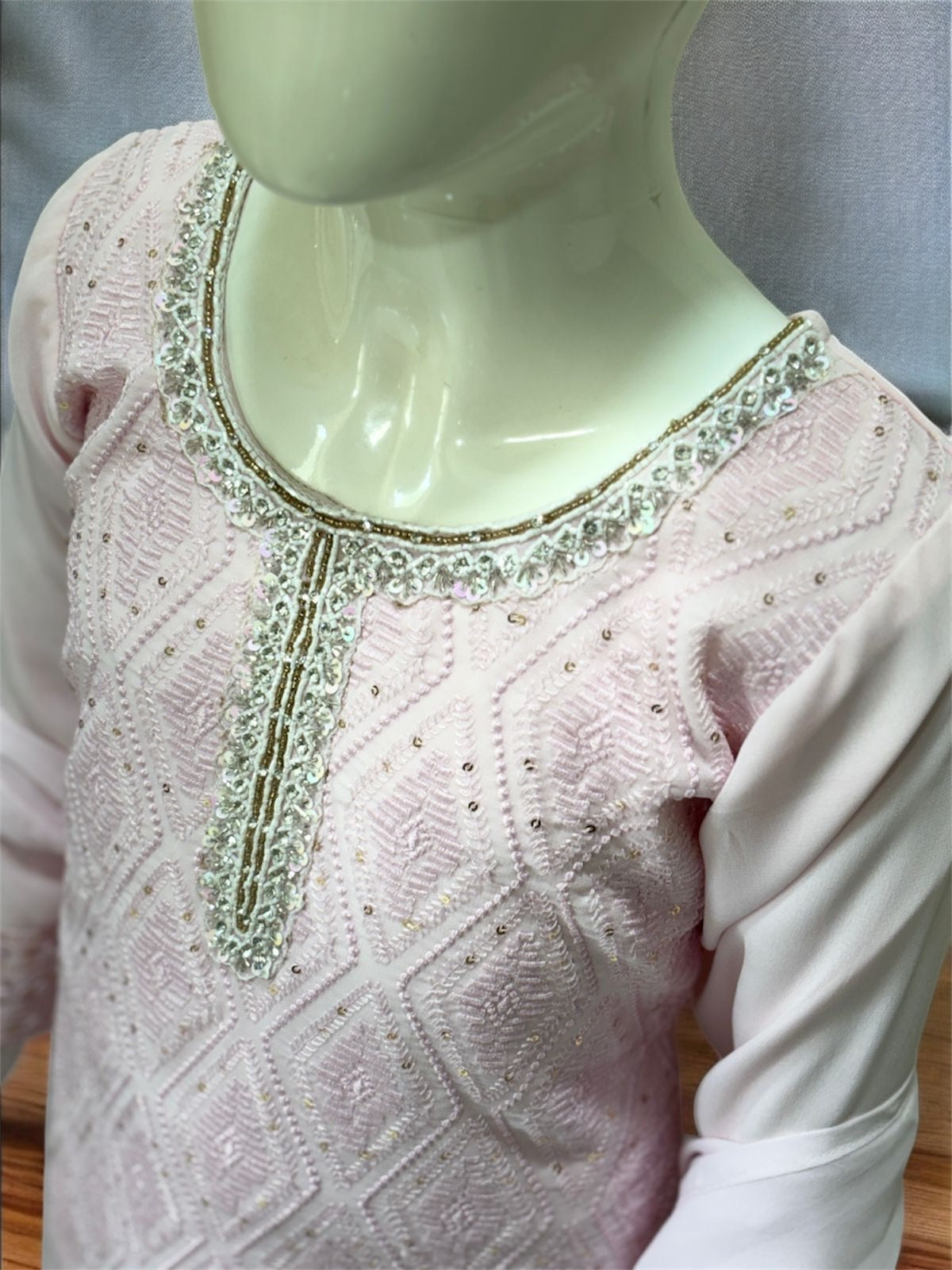 Soft bloom Gharara Set = qs = 1344 Pink